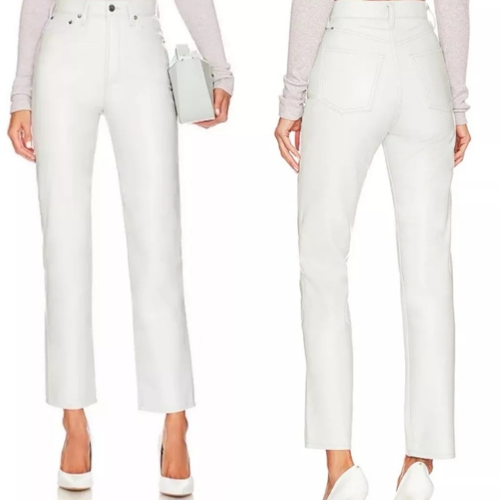 AGOLDE RECYCLED LEATHER 90'S PINCH WAIST LONG IN LACE size 26 NWT $358